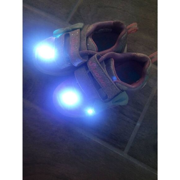 Skechers Lil‎ Bowie Toddler Girl Light Up Sneakers Size 6 - Picture 10 of 10